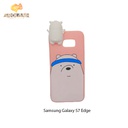 Super shock absorption case white head pig boy for S7 edge