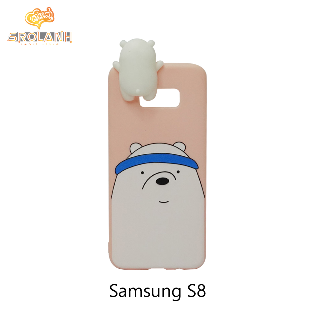 Super shock absorption case white head pig boy for S8 plus