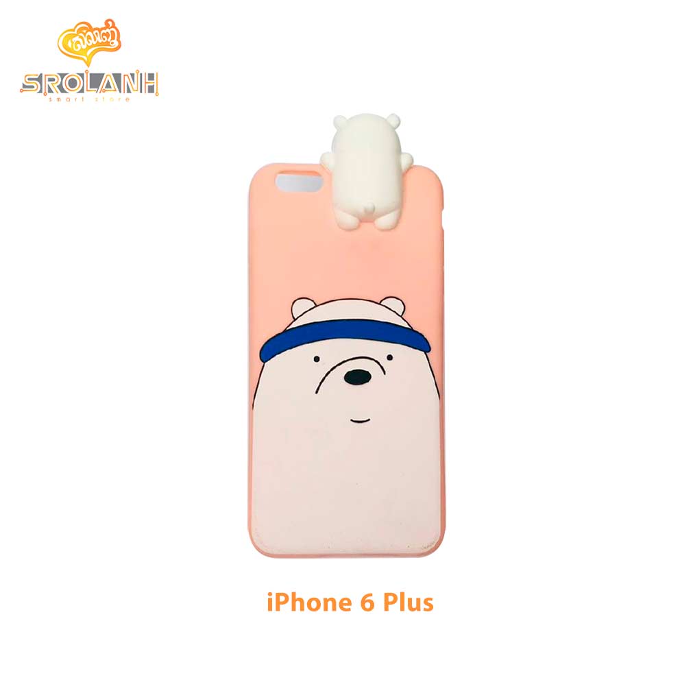 Super shock absorption case white head pig boy for iphone 6plus