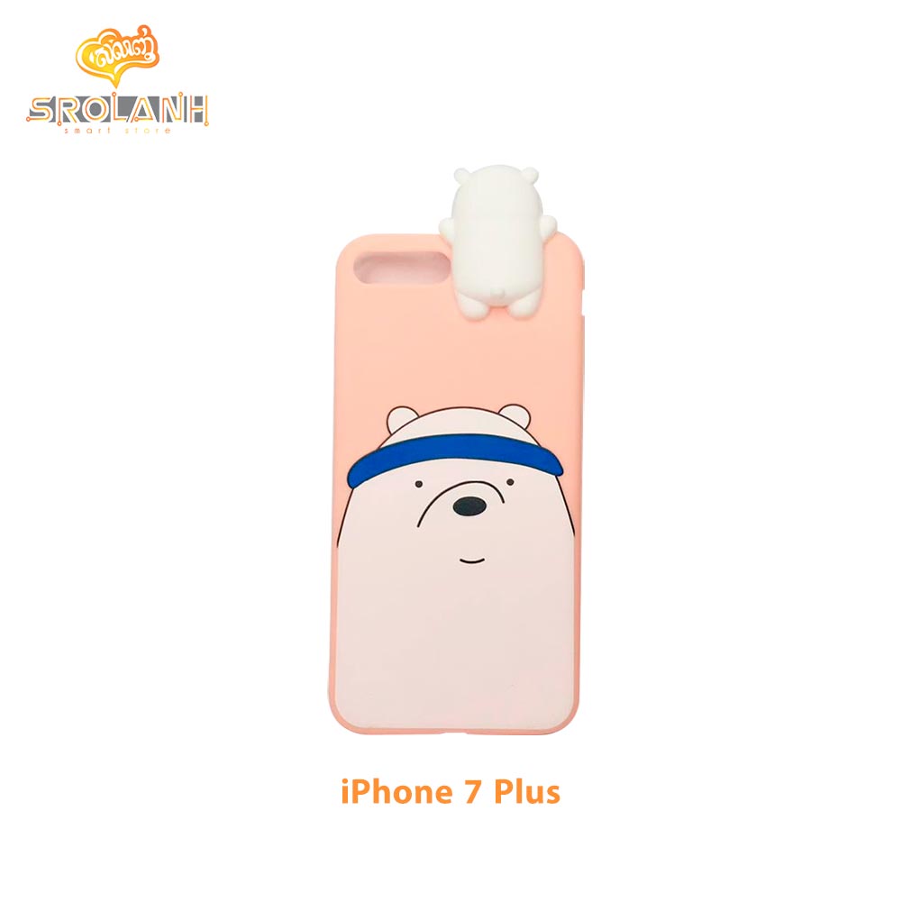 Super shock absorption case white head pig boy for iphone 7plus