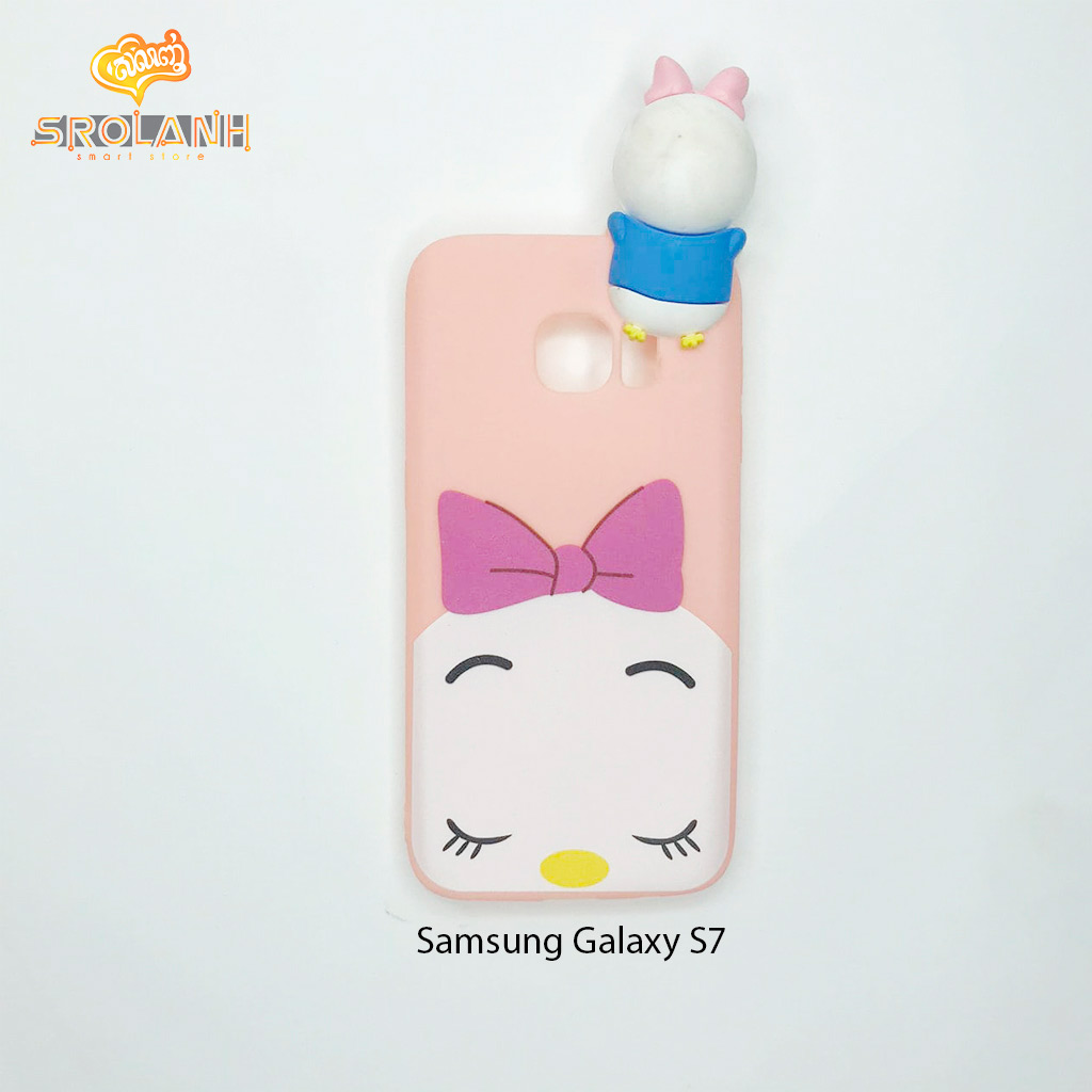 Super shock absorption case white head pig girl for S7