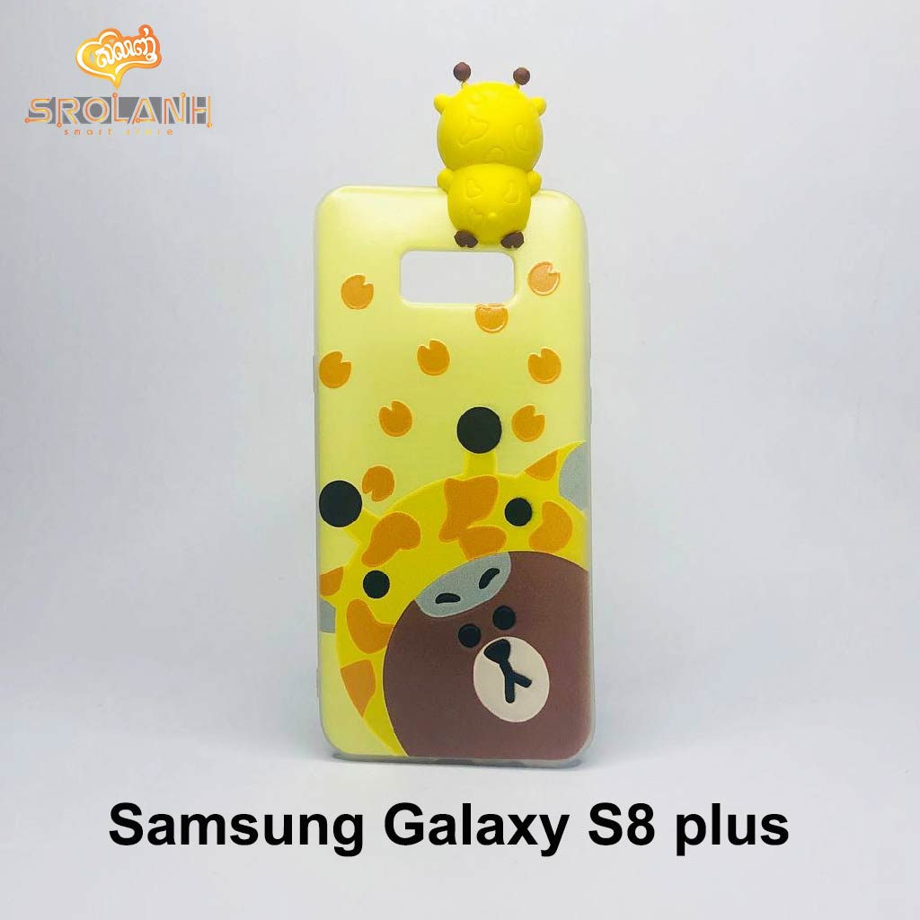 Super shock absorption case yellow cow for samsung S8 plus