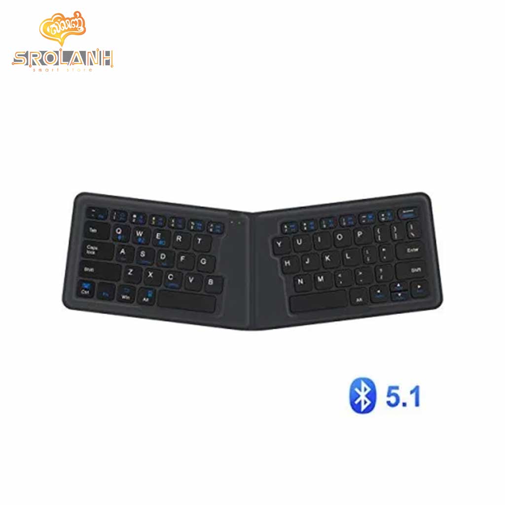 iCLEVER Foldable Wireless Keyboard(Included Stand) IC-BK06
