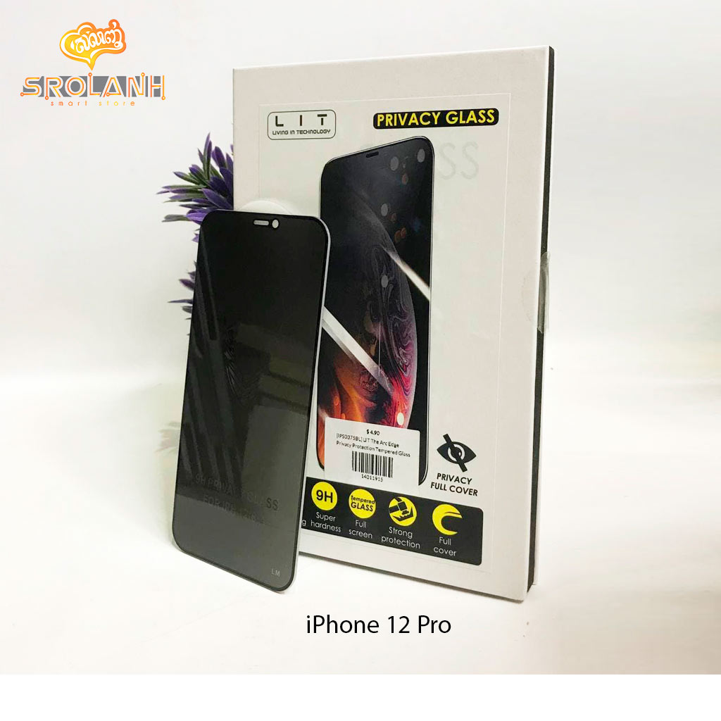 LIT The Arc Edge Privacy Protection Tempered Glass for iPhone12/Pro 6.1 GTIP61-PV01