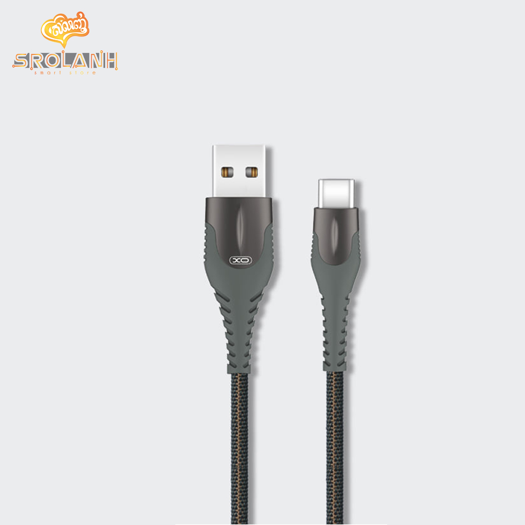 XO Lamp Zinc Alloy Cloth Braid Data USB Cable for Type C NB138