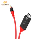 XO GB006 Lighting to DMI+USB 2K 60HZ Audio Cable 1.8M