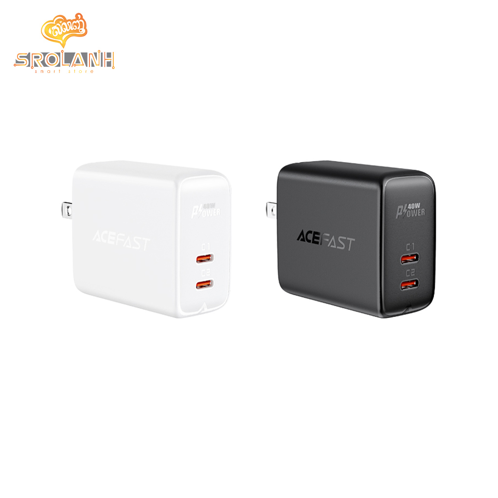 ACEFAST A11 PD40W (USB-C+USB-C) Dual Port Charger (US)