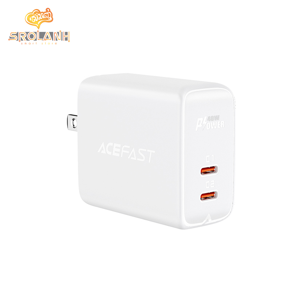 ACEFAST A11 PD40W (USB-C+USB-C) Dual Port Charger (US)