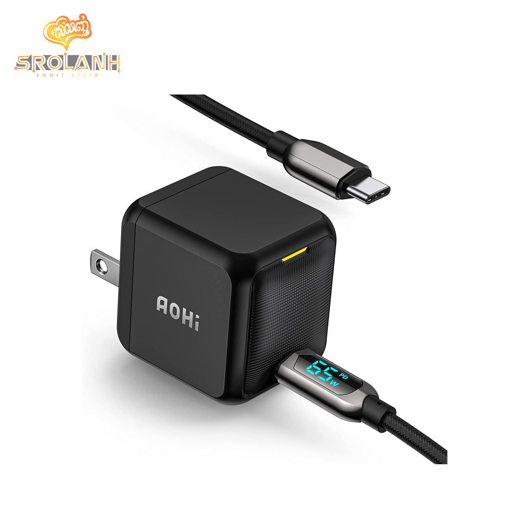 AOHi MagCube PD 65W Fast Charge with Cable USB-C to USB-C