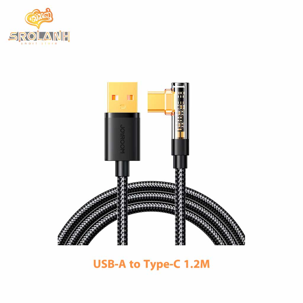Joyroom 3A USB-A to Type-C Right Angle Fast Charging 1.2M S-UC027A6 