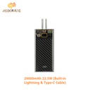 XO PR196 PD20w+QC22.5W 20000mah With Cable (Type and Lighting)
