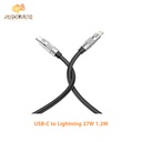 XO NB-Q228A OD6.0 Silicone TPE Zinc Alloy PD27W TYPE-C to Lightning 1.2M