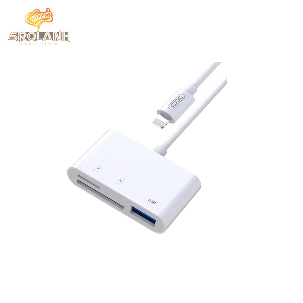 XO HUB006 Lightning 3 in 1 USB+SD+TF