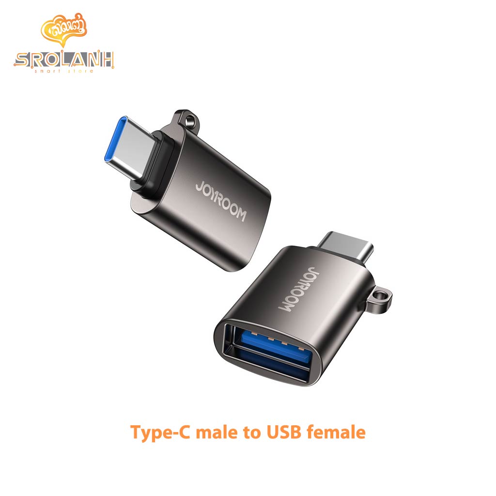 Joyroom Type-C male to USB Female Adapter-maroon S-H151