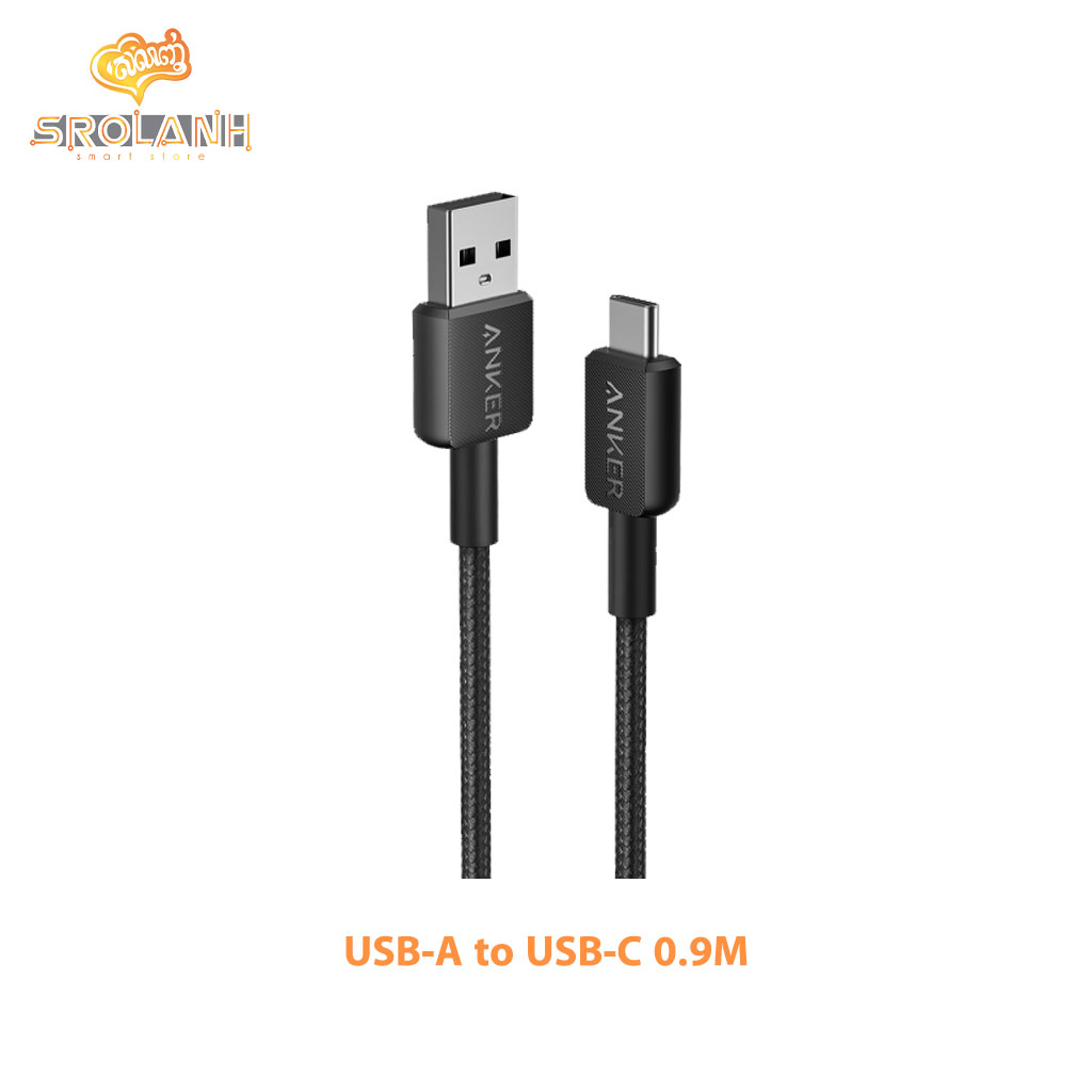 Anker 322 USB-A to USB-C Braided Cabel 3ft/0.9m