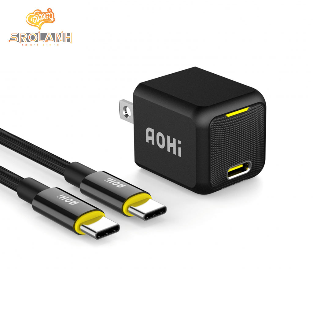 AOHi MagCube PD 30W Fast Charge with Cable USB-C to USB-C