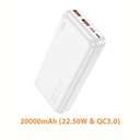 HOCO J101A 20000mAh Compatible Super Fastcharging (USB-C 20W/USB-A 22.5W)+QC3.0