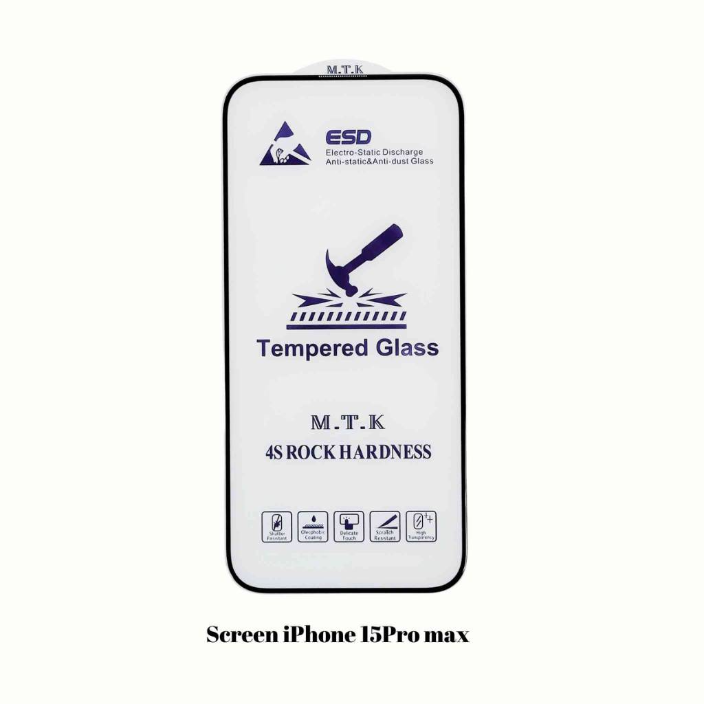 Hoco ESD4S  Full stick Anti-Fingerprint, Ultra clearness full cover tempered for iPhone15 Pro MAX