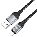 HOCO X102 Nylon braid and aluminum alloy connectors 2.4A, USB-A to Lightning charging data cable