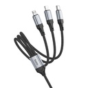 HOCO X102 Fresh 3-in-1 charging data cable(iPhone+Micro+Type-C),1m/3.2ft