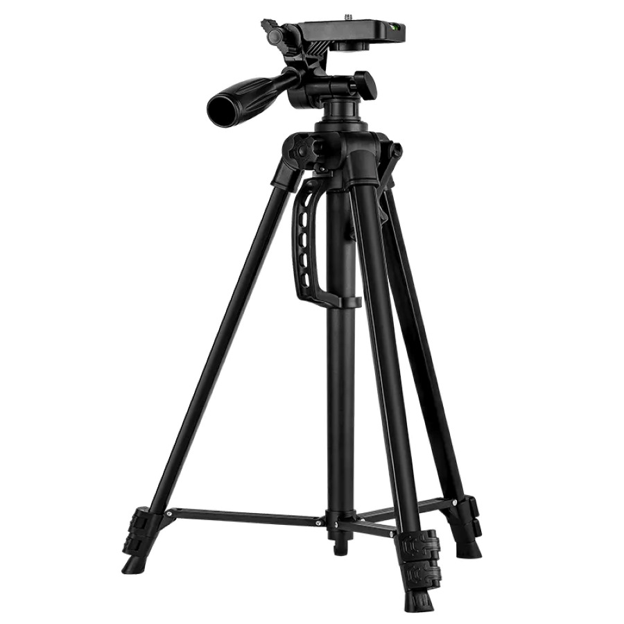 F-3366t Adjustable Aluminum Alloy Tripod with All smart phones, Camera/Camcorder and Go pro