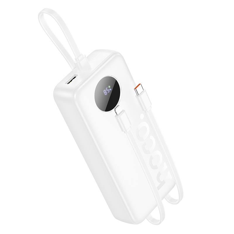 HOCO J132A Sabio 22.5W+PD20W fully compatible power bank with 3 cables(20000mAh) - black
