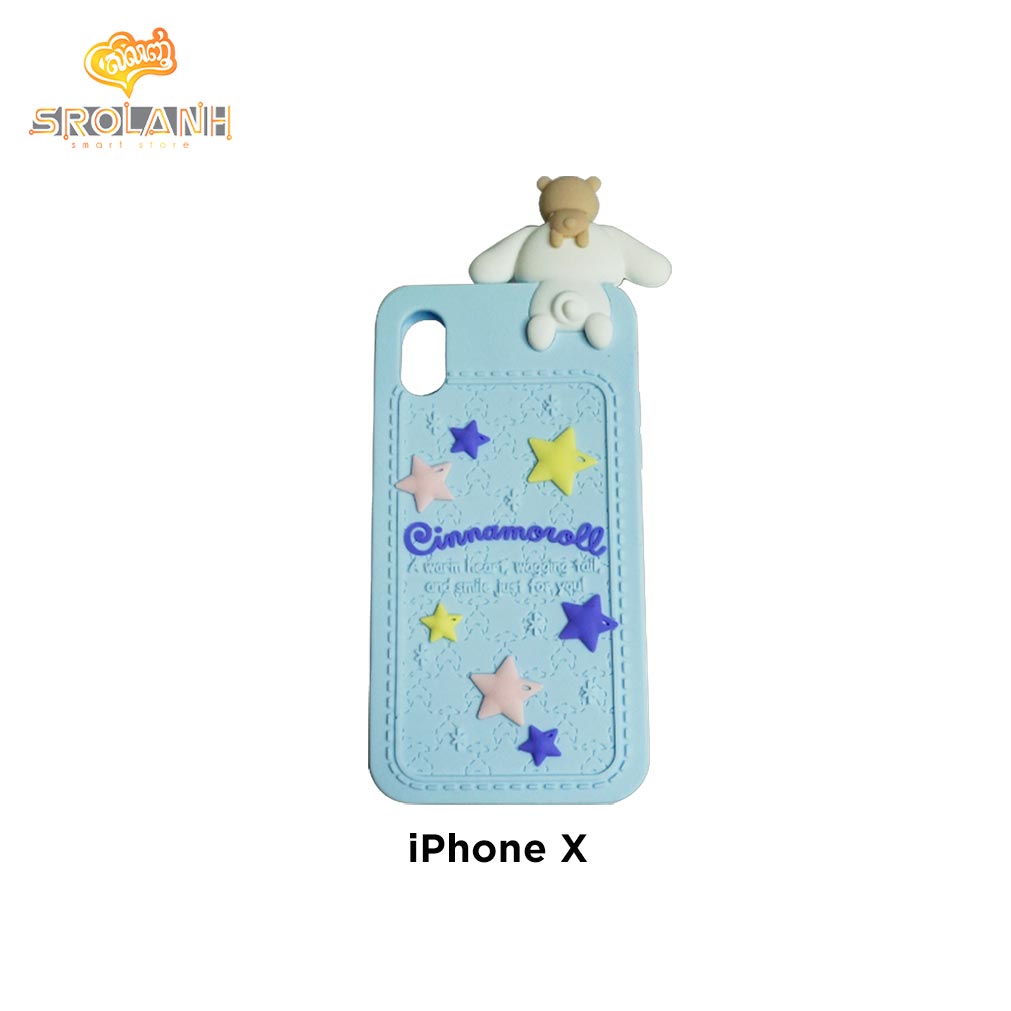 Cartoon Soft Case with lanyard Cinnamoroll for Iphone X