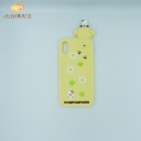 Cartoon Soft Case with lanyard Pompompurin for iphone X
