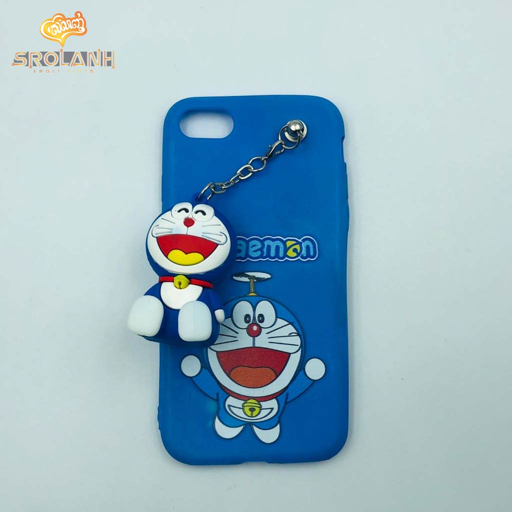 Classic case doraemon with cartoon chains for iphone7