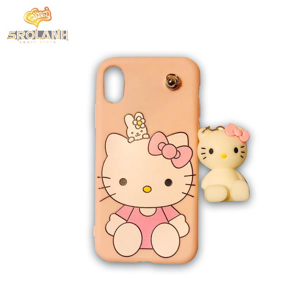 Classic case kitty with cartoon chains for iphone X