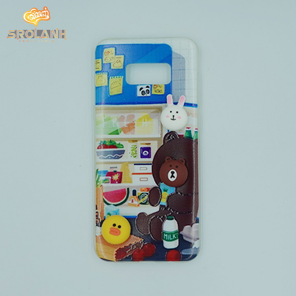 Classic case panda drinking milk for samsung S8 plus