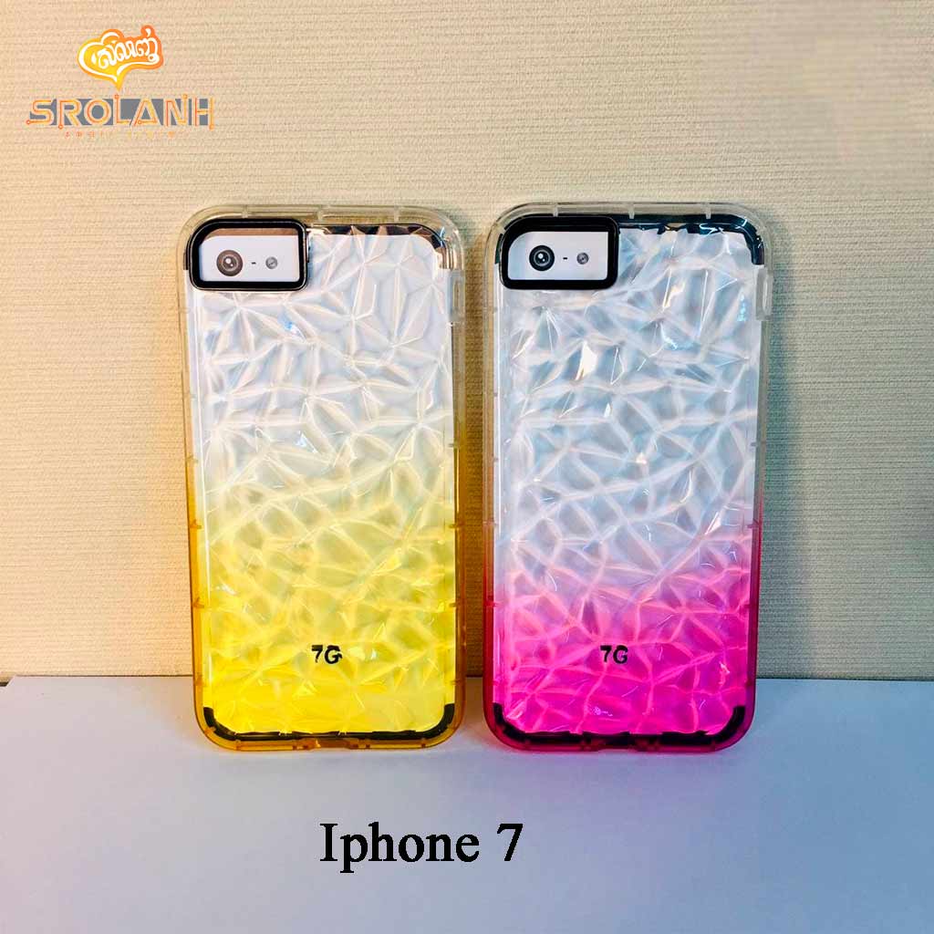 Fashion case crystal style with two color for iPhone 7/8