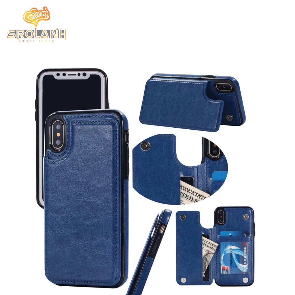Fashion case with credit card for iPhone X