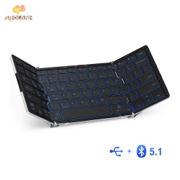 [COA0006BL] iCLEVER Tri-Folding Wireless Keyboard IC-BK05