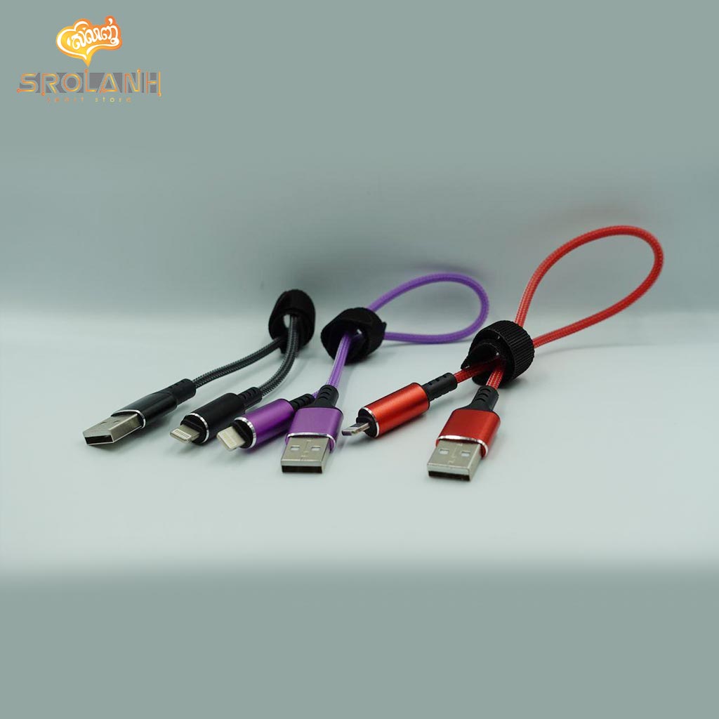 LIT The Cylinder Composite Nylon Data Cable with Light Lightning 0.25CM CNDBA-A01