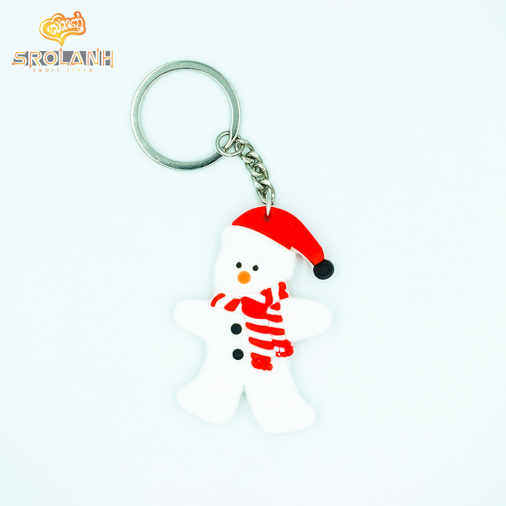 Keychain Christmas PVC White Boy