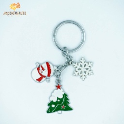 [KCN0073MX] Keychain Christmas 3 Metal 0073