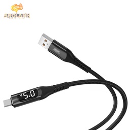 [DAC0754BL] XO 2.4A Digital Display  USB Cable for Type-C 1M NB162 