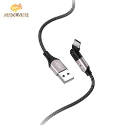 [DAC0769BL] XO NB176 2.4A 180° Degree Rotary Head Charging Cable For Type-C 1.2M