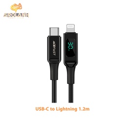[DAC0831BL] ACEFAST C6-01 USB-C To Lightning Znic Alloy Digital Display Braided Charging Data Cable