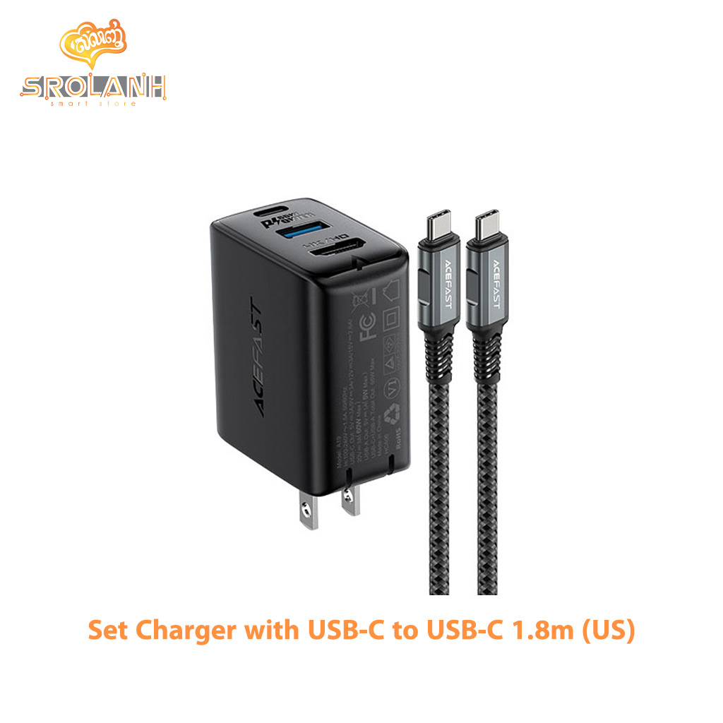 ACEFAST A19 65W GaN Multi-Function HUB Charger Set (US)