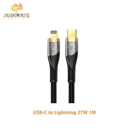 [DAC0929BL] XO NB-Q223A Transparent Gold Plated Series Type-c to Lightning 27W