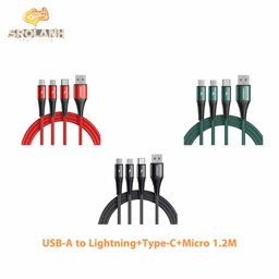 Joyroom 3-in-1 (lightning+typec+micro)1.2M S-1230G4