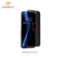 [IPS0552BL] Joyroom HQ-Z34 Tempered Glass Screen Protector Privacy+Dustproof for iPhone 15 Pro