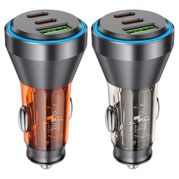 HOCO NZ12D Car charger 2Type-C + 1USB fast charging quick charger 100% authentic PD60W+QC3.0