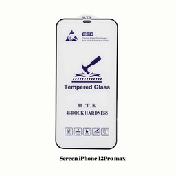 [IPS0578CL] ESD4S  Full stick Anti-Fingerprint, Ultra clearness full cover tempered for iPhone12 Pro MAX