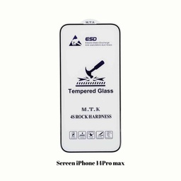 [IPS0580CL] ESD4S  Full stick Anti-Fingerprint, Ultra clearness full cover tempered for iPhone14 Pro MAX