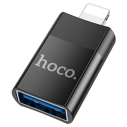 [HUB0178BL] HOCO UA17 Lightning male to USB-A female adapter support 2.0 charging and data transfer OTG