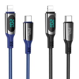 HOCO S51 Extreme Type-C to Lightning with digital display(PD20W) charging data cable 1.2m.