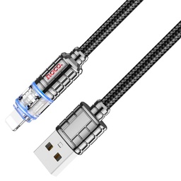 [DAC1018BL] HOCO U122 Lantern Transparent Discovery Edition,USB to Lightning charging data cable(1.2m/3.9ft)
